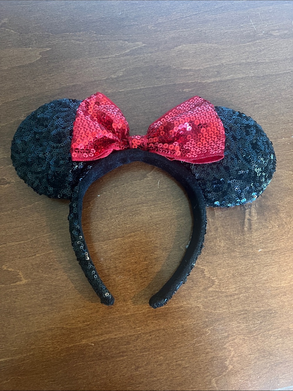 Disney Park Black and Red sequence ears